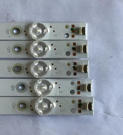 KIT DE LEDS ORIGINAL PARA TV VIZIO 5 PIEZAS / NUMERO DE PARTE GJ-2K18-E43-430-D510-V8 / 18466 / 210BZ10D0B334BH04D / EGLG5YZ2F21X / PANEL TPT430H3 -QUBN1A.K REV:SA9P0B / MODELOS E43-F1 LTMWWTLU / V436-G1 - Imagen 3