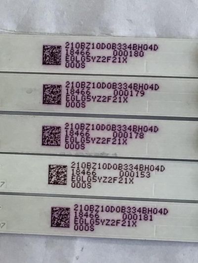 KIT DE LEDS ORIGINAL PARA TV VIZIO 5 PIEZAS / NUMERO DE PARTE GJ-2K18-E43-430-D510-V8 / 18466 / 210BZ10D0B334BH04D / EGLG5YZ2F21X / PANEL TPT430H3 -QUBN1A.K REV:SA9P0B / MODELOS E43-F1 LTMWWTLU / V436-G1 - Imagen 4