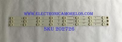 KIT DE ED'S PARA TV RCA (3 PIEZAS) IC-C-KJAB32D220 / PANEL T320HVN05.2-12V / MODELO LED32B30RQD 