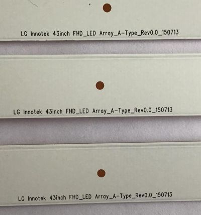 KIT DE LED'S PARA TV LG (3 PIEZAS) / FHD_LF51 / LG INNOTEK 43 INCH FHD_LED ARRA_A-TYPE_REV0.0_150713 / PANEL NC430DUE / MODELO 43LH570A - Imagen 3