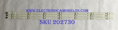KIT DE LED'S PARA TV LG (3 PIEZAS) / FHD_LF51 / LG INNOTEK 43 INCH FHD_LED ARRA_A-TYPE_REV0.0_150713 / PANEL NC430DUE / MODELO 43LH570A