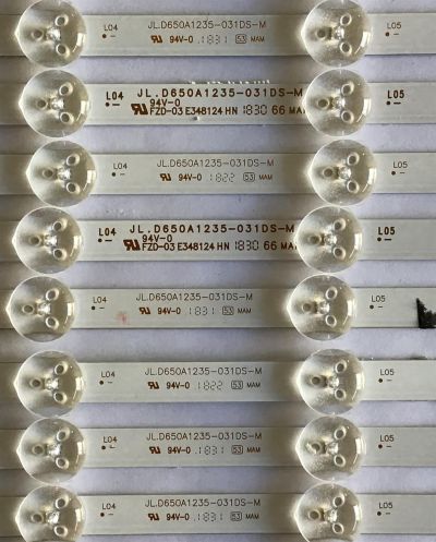 KIT DE LED'S PARA TV RCA (14 PIEZAS) / AE0110352 / JL.D650A1235-031DS-M / N180718 / PANEL HV650QUB-N9D / MODELO RNSMU6536 - Imagen 2