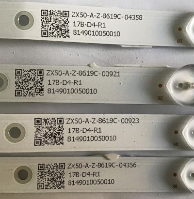 KIT DE LED'S PARA TV HAIER (4 PIEZAS) / ZX50-A-Z-8619C / 8149010050010 / 17B-D4-R1 / ZX50ZC332M09A0V0-T700 / PANEL CN500XB0313 / MODELO 50H2500A / 99 CM /  - Imagen 3