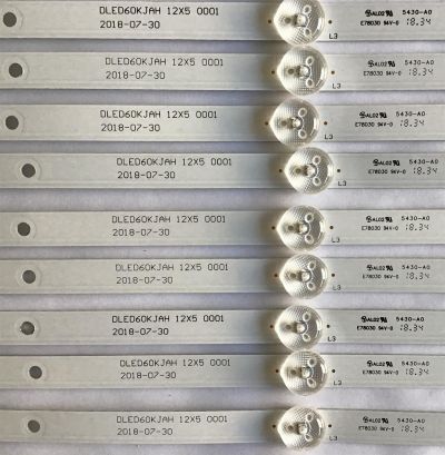 KIT DE LED'S PARA TV SEIKI ((INCOMPLETO SOLO 11 PZ)) / DLED60KJAH / 21006728 / MODELO SC-60UK850N - Imagen 3