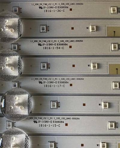 KIT DE LEDS PARA TV SAMSUNG (8 PIEZAS) / BN96-46572A / BN96-46573A / 46572A / 46573A /LM41-00626A / PANEL CY-JN049BGLV4M / MODELO HG49NJ477MFXZA / MAS MODELOS EN DESCRIPCION - Imagen 3