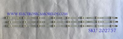 KIT DE LED'S PARA TV / PROSCAN / RCA / (3 PIEZAS) / JL.D32081235-031HS-M / AE0110368  / PANEL LK315T3HB87 / MODELOS PLDED3273A-G / RT3205 A1701