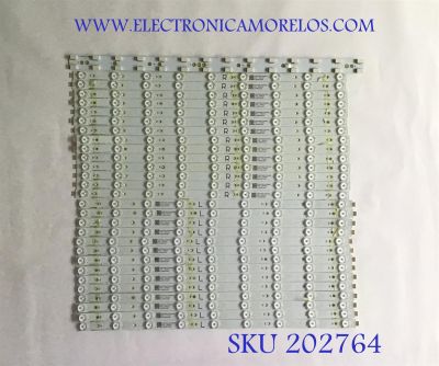KIT DE LED'S PARA TV (28 PIEZAS) VIZIO / LBM550M0205-NP-1(L) / LBM550M0205-NQ-1(R) / PANEL TPT550V2-EQLSKA.G REV:55D / MODELO P55-E1 LTM7WMNT