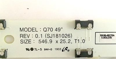 KIT DE LED'S PARA TV SAMSUNG (20 PIEZAS) / BN96-48106A / V9Q7-490SM0-R0 / PANEL CY-TR049HLLV1H / MODELOS QN49Q70RAFXZA FA01 / QE49Q70RATXXU / QE49Q70RATXXH / QN49Q70RAFXZC / QE49Q70RATXXC / QE49Q70RALXXN - Imagen 3