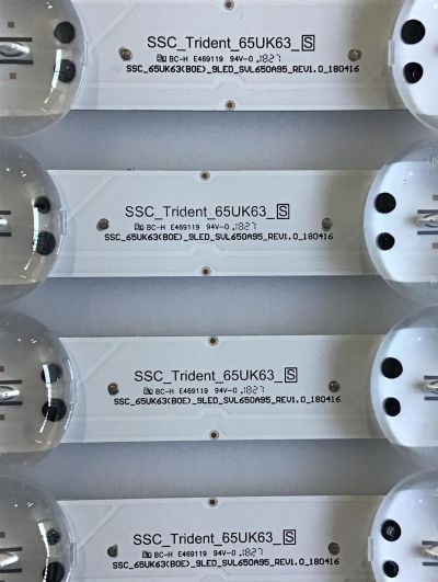 KIT DE LED'S PARA TV LG (4 PIEZAS) / EAV64013802 / SSC_65UK63(BOE)_9LED_SVL650A95_REV1.0_180416 / SSC_Trident_65UK63_S / PANEL'S NC650DQG-ABGX5 / NC650DQG-ABGXA / NC650DQG-ABGXD / MODELOS 65UK6090PUA / 65UK6300PUE / 65UM6900PUA / 65UN6950ZUA.BUSFLKR  - Imagen 3