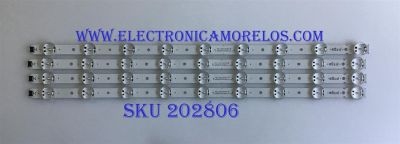 KIT DE LED'S PARA TV LG (4 PIEZAS) / EAV64013802 / SSC_65UK63(BOE)_9LED_SVL650A95_REV1.0_180416 / SSC_Trident_65UK63_S / PANEL'S NC650DQG-ABGX5 / NC650DQG-ABGXA / NC650DQG-ABGXD / MODELOS 65UK6090PUA / 65UK6300PUE / 65UM6900PUA / 65UN6950ZUA.BUSFLKR 
