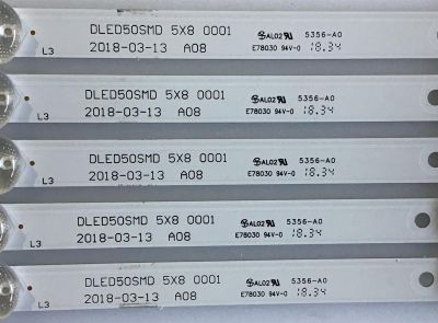 KIT DE LED'S PARA TV RCA (5 PIEZAS) / DLED50SMD 5X8 0001 / 50201008 / MODELO RNSMU5036-B / 96 CM /  - Imagen 2