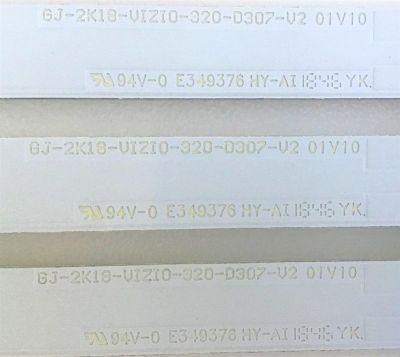 KIT DE LED'S PARA TV VIZIO (3 PIEZAS) / GJ-2K18-VIZIO-320-D307-V2 / 210BZ07D0BCC8DC01D / PANEL TPT320B5-FHBN0.K / MODELO D32F-F1 LTMWVMKU - Imagen 2