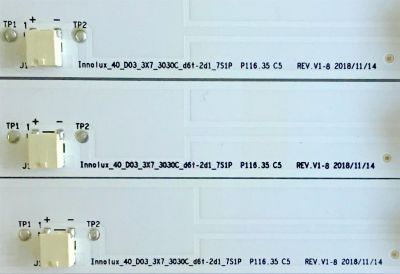 KIT DE LED'S PARA TV VIZIO (3 PIEZAS) / PC65276C / AAIKB000002TX / PANEL V400HJ9-D03 / MODELOS D40F-G9 / D40F-G9 LINIXTAV - Imagen 2