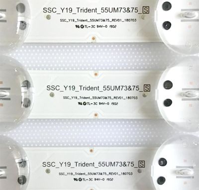 KIT DE LED'S PARA TV LG (4 PIEZAS) / EAV64592001 / SSC Y19 TRIDENT 55UM73 y 75 REV01 180703 / LGD 550Y5 / PANEL HC550DQG-SLXL3-9141 / MODELOS 55UM7300AUE / 55UM7300PUA BUSYDOR / 55UM7300PUA AUSYDJR - Imagen 3