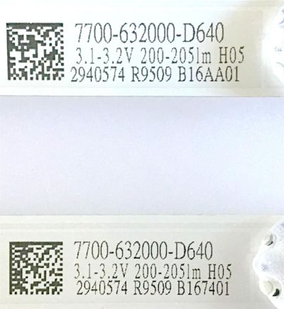 KIT DE LED'S PARA TV LG (2 PIEZAS) / RF-AZ320026SR30-0801 / 7700-632000-D640 / PANEL SDL320H0(HD0-B01) / MODELO 32LM630BPLA - Imagen 2