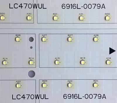KIT DE LED'S PARA TV LG (10 PIEZAS) ((COMPLETO)) / 6916L-0079A / 470065 / 0948(090829) / PANEL LC470WUL / MODELO SV472XVT / 52 CM X 11 CM /  - Imagen 4