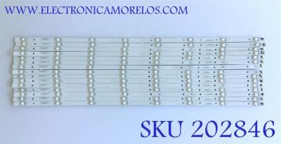 KIT DE LED'S PARA TV RCA / 261501004350 / 12-78C800-15X8-858X15-0D22-180319 / 230101010310 / YF-H02P003JE3D / PANEL LSC780FF01-W01 / MODELO RTU7877-B / 86 CM /        