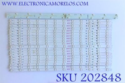 KIT DE LED'S PARA TV VIZIO (20 PIEZAS) / M65-F0-V5 / LB65060 / E486558 / 01U68-E / MODELO M65-F0