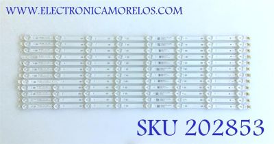 KIT DE LED'S PARA TV RCA (12 PIEZAS) / JL.D60081235-031AS-M_V01 / AE0110475 / PANEL JE601R3HB3L / MODELO RTU6050