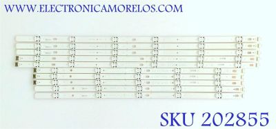KIT DE LED'S PARA TV LG (10 PIEZAS) / EAV64053901 / EAV64054001 / EAV63994101 / SSC_60uj63_A_11LED_REV00_170828 / 60UJ63_UHD_A / 60UJ63_UHD_B / 60UJ63_UHD_C / 60UJ63_UHD_D / MODELOS 65UK6200PUA / 60UJ6050-UA BUSYLOR