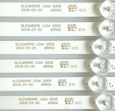 KIT DE LED'S PARA TV RCA (12 PIEZAS) / DLED65SMD 12X6 0005 / 65A06 / 50201002 / MODELO RNSMU6536-B - Imagen 2