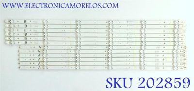 KIT DE LED'S PARA TV VIZIO (12 PIEZAS) / 3PCR02317A / 3PCR02318A / LG INNOTEK FBC 70INCH_D_SERISE_66EA_B / LG INNOTEK FBC 70INCH_D_SERISE_66EA_A / MODELO D70-F3