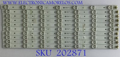 KIT DE LEDS PARA TV ATYME / JL.D50071235-031AS-F / D160725 / 15910 / 26AL / PANEL V500HI1-PE8-C7-12V / MODELOS 500AM7HD / LED50B45RQ 6504-LE50B45-E1