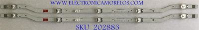 KIT DE LEDS ORIGINAL PARA TV SAMSUNG 2 PIEZAS / NUMERO DE PARTE 46575A / L1_N5K_C2H_FAM_S5(1)_R1.0_SID_100_LM41-00616A / V8DN-320SM0-R1 / LM41-00616A / PANEL CY-JN032AGLR3V / MODELO UE32N4005AW / UN32J4290AFXZX LA01