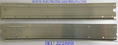 KIT DE LED'S PARA MONITOR AOC ( 2 PIEZAS ) / UK246B3 / Q90B00080200016840 / E19AA0136 / F19AA0137 / PANEL TPM490YP02 REV.301B-A / MODELO AG493UCX / 60 CM X 10 CM /