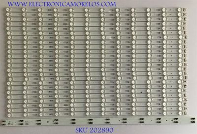 KIT DE LED'S PARA TV SAMSUNG QLED (24 PIEZAS) / NUMERO DE PARTE BN96-48090A / V9Q7-650SM0-R0 / 48090A / Q70-65S-12EA / LM41-00764A / PANEL'S CY-TR065FLLV3H / CY-TR065FLLVAH / DISPLAY LSF650FF12-P01 / MODELOS QN65Q70 / QN65Q7D / MAS MODELOS EN DESCRIPCIÓN
