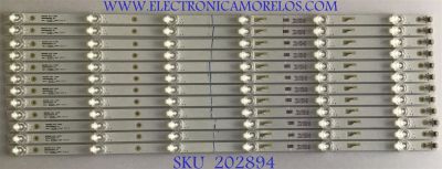 KIT DE LED'S PARA TV PIONNER ((12 PIEZAS)) / NUMERO DE PARTE 65HR330M06A7 V0 / 65HR330M06A7 / LE4RC2U1-D-K / 4C-LB650T-HRB / 65D1800 / PANEL LVU650CSDX / DISPLAY LC650EGY (SK)(M3) / MODELO PLE-65S08UHD