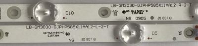 KIT DE LED'S PARA TV INSIGNIA (10 PIEZAS) / LB-GM3030-GJPHP585X11AA12 / LB-GM3030-GJPHP585X11AA12-R-2-T / LB-GM3030-GJPHP585X11AA12-L-2-T / 210BZ06DRB33LBR00X / PANEL TPT580B5-U1T01.D REV:S01B / MODELO NS-58DF620NA20 - Imagen 2