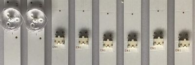 "KIT DE LED'S PARA TV SONY / I-6500SY80131 / I-6500SY80131-L-V2 / I-6500SY80131-R-V2 / MODELO XBR-65X800G / PANEL HV650QUB / NOTA IMPORTANTE : KIT CUENTA ORIGINALMENTE DE 12 PIEZAS ((INCOMPLETO 11 PIEZAS))	" - Imagen 3