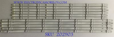 "KIT DE LED'S PARA TV SONY / I-6500SY80131 / I-6500SY80131-L-V2 / I-6500SY80131-R-V2 / MODELO XBR-65X800G / PANEL HV650QUB / NOTA IMPORTANTE : KIT CUENTA ORIGINALMENTE DE 12 PIEZAS ((INCOMPLETO 11 PIEZAS))	"