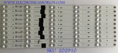 KIT DE LED'S PARA TV PIONEER (10 PIEZAS) / 4C-LB550T-XR2 / CRH-AT55A303010056CNREV1.0 / AT55A303010056CN / M05Y146HB2 / PANEL LC550EY (SK)(M3) / LVU550LGDX /  MODELO 55S08UHD