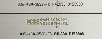 KIT DE LED'S PARA TV HITACHI / 035-430-3528-FC / JL.43051235-140CS-M / PANEL LVF430LGDX E1 V2 / MODELO LE43M109 - Imagen 3