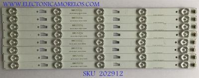 KIT DE LED'S PARA TV HITACHI / 035-430-3528-FC / JL.43051235-140CS-M / PANEL LVF430LGDX E1 V2 / MODELO LE43M109