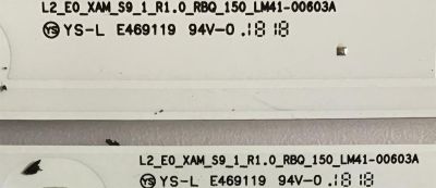 KIT DE LEDS PARA TV SHARP ORIGINAL 4 PIEZAS / NUMERO DE PARTE 1186824 / LM41-00603A / L2_E0_XAM_S9_1_R1.0_RBQ_150_LM41-00603A / H6EB1161186824 / PANEL HD500S1U51-T0L1\S3\GM\CKD\ROH / MODELOS LC-50Q620U / LC-50Q7030U - Imagen 2
