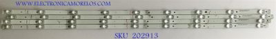 KIT DE LEDS PARA TV SHARP ORIGINAL 4 PIEZAS / NUMERO DE PARTE 1186824 / LM41-00603A / L2_E0_XAM_S9_1_R1.0_RBQ_150_LM41-00603A / H6EB1161186824 / PANEL HD500S1U51-T0L1\S3\GM\CKD\ROH / MODELOS LC-50Q620U / LC-50Q7030U