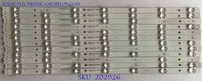KIT DE LED'S PARA TV VIZIO (12 PIEZAS) / 70401-01012 / SVB650AJ5 / SSC-BX65LD303007128C6-REV1.4 / MODELO M656-G4