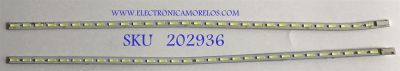 KIT DE LEDS PARA TV HITACHI (2PIEZAS) / TOR290002 V2-L / CEM876A  / LED_BAR_R / PANEL V29BJ1PE1LED / MODELO LE29H307