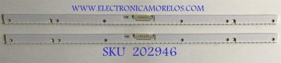 KIT DE LEDS PARA MONITOR SAMSUNG (2 PIEZAS) / BN96-47036A / E8R066 / 47036A / PANEL CY-PN430LNLV1F / MODELO LC43J890DKNXZA FB02