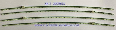 KIT DE LED PARA MONITOR LG (4 PIEZAS) / 6916L-3137A / 6916L-3740A / 340UW5 REV 0.3 / PANEL LM340UW5(SS)(A1) / MODELO 34GK950F-BG.AUSOMPN