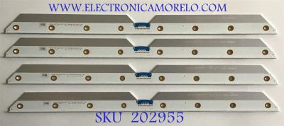 KIT DE LED'S PARA TV SAMSUNG (4 PIEZAS) / BN96-48050A / P4M158 / 48050A / PANEL CY-LN046CGLVZH / MODELO LH46OMNSLGB/ZA