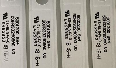 KIT DE LEDS PARA TV JVC (4 PIEZAS) / 4C-LB500T-HR4C / 50HR332M09A0 V0 / 50D1200 / LE0N06R0-D-K / PANEL LVF500CMDX / MODELO S150FS / 96CM - Imagen 4