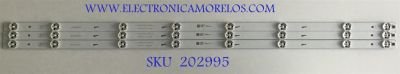 KIT DE LED'S PARA TV KELLEY (3 PIEZAS) / JL.D40081330-020AS-M / 4640WW009 / 17AD630 / PANEL LVF400PDE E1 V12