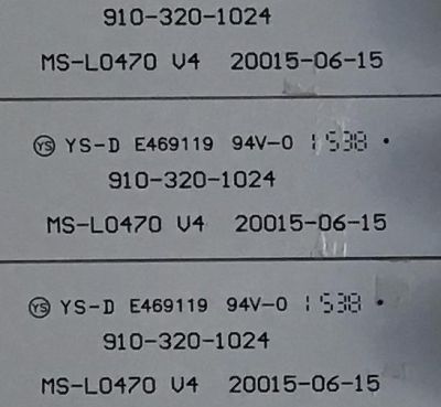 KIT DE LEDS PARA TV SEIKI (3 PIEZAS) / 910-320-1024 / MS-L0470 V4 / PANEL LC320TU2A 11 / MODELO SE32HY - Imagen 3