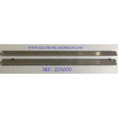 KIT DE LEDS PARA TV LG (2 PIEZAS) / 31T12-01 / 73.31T12.001-2-SK1 / 73.31T12.002-2-SK1 / 100918 / PANEL LC320WUD (SB)(T1) / MODELO 32LE5300-UC.CUSDLH / 71CM X 3CM