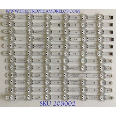 KIT DE LEDS PARA TV LG (12 PIEZAS) / EAV64592901 / EAV64592801 / LGIT_TRIDENT_82UM75_B_L / 1761B / PANEL HC820DQF-VCXR1-211X / MODELO 82UM8070PUA.BUSJLJR