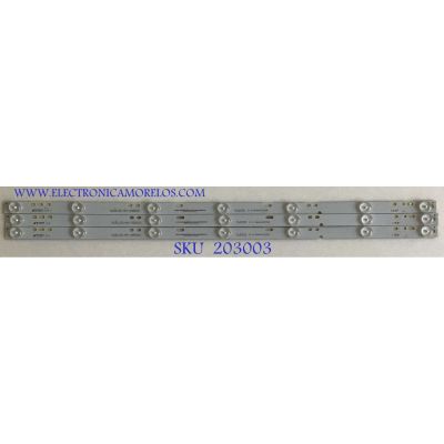 KIT DE LEDS ORIGINAL PARA TV WESTINGHOUSE 3 PIEZAS / NUMERO DE PARTE  IC-D-HWA032D255 / SJ32L321-DH-13052201 / Y5JC032 / PANEL HV320WX2-201 / MODELO DW32H1G1 TW-75021-B032E